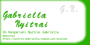 gabriella nyitrai business card